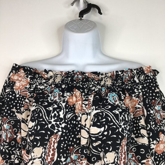 Ann Taylor Factory Off The Shoulder Floral Top Size L - Picture 2 of 11